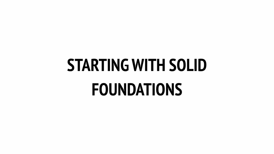 Course-slide preview for Starting With Solid Foundations