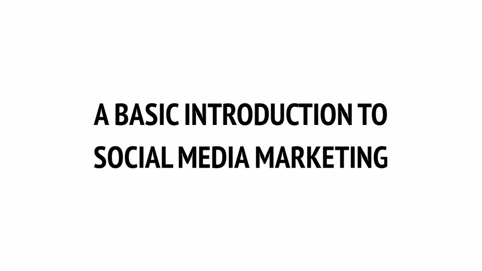 Course-slide preview for A Basic Introduction to Social Media Marketing