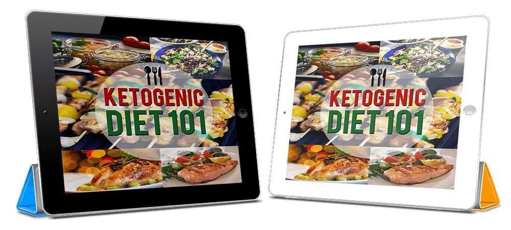 Ketogenic Diet 101 shown on two tablet devices