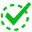 Green completion check mark