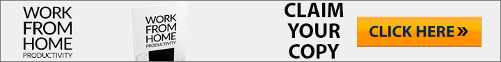 Work From Home promotional leaderboard banner